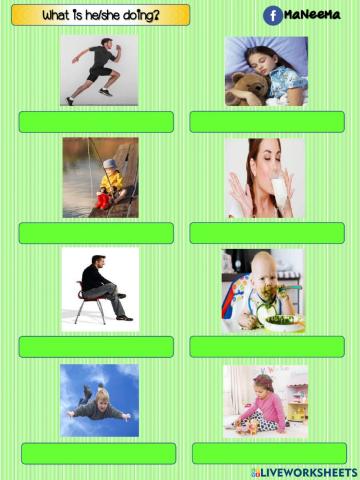 What is he-she doing?