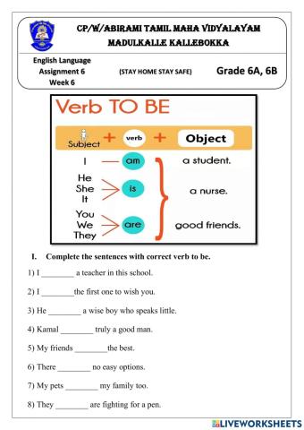 Be Verbs