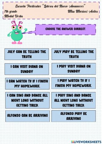 Modal verb