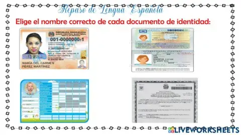 Repaso de español de segundo grado de primaria