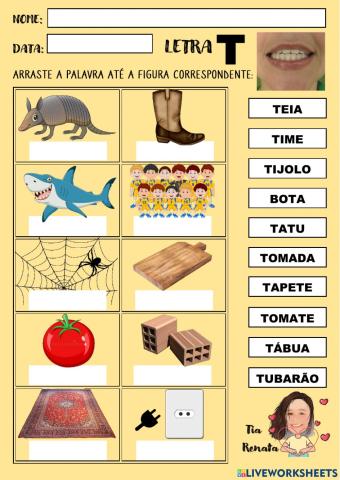 Atividade Letra T
