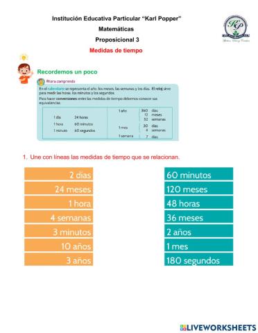 Medidas de tiempo