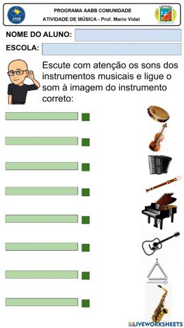 O Som dos Instrumentos Musicais