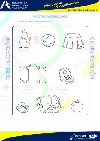 Escribimos palabras con la letra F