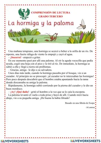 Comprensión de lectura