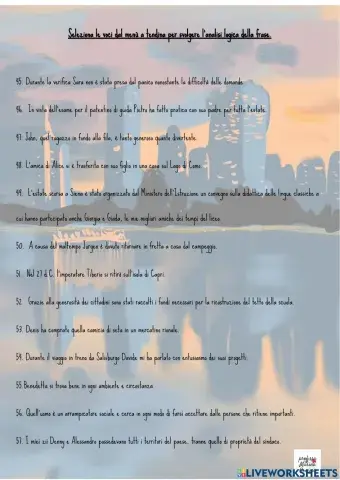 Analisi logica - pagina 6 livello 2