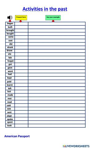 PAST A2 Amerpassport