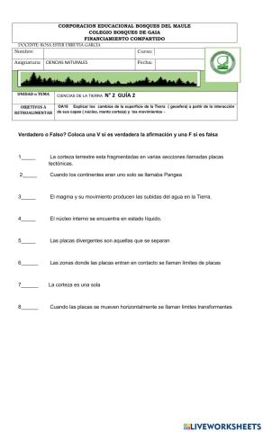 Las placas tectonicas