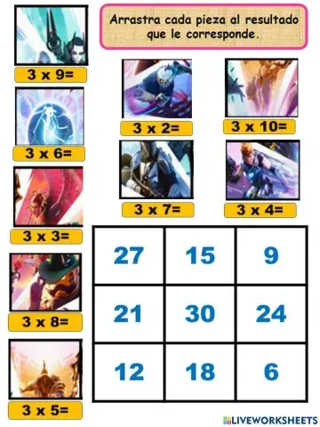 Rompecabezas tabla 3