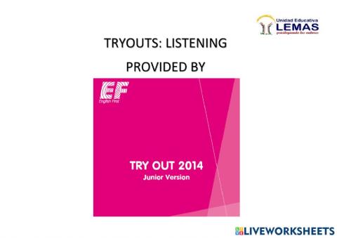 Yle tryouts - listening