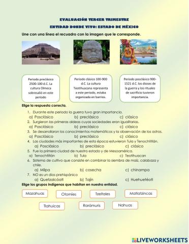 Entidad donde vivo mexico