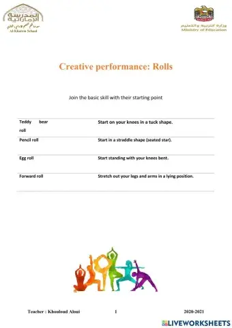 Creative performance: Lesson 4