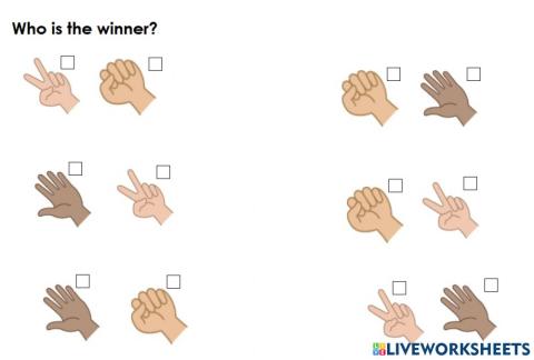 Rock, scissors, paper