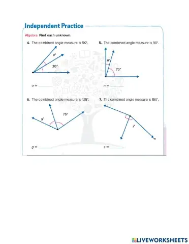 Solve Problems with Angles