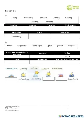 Temporale Präpositionen