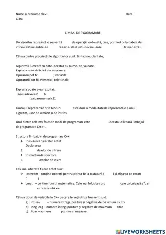 Limbaj de programare