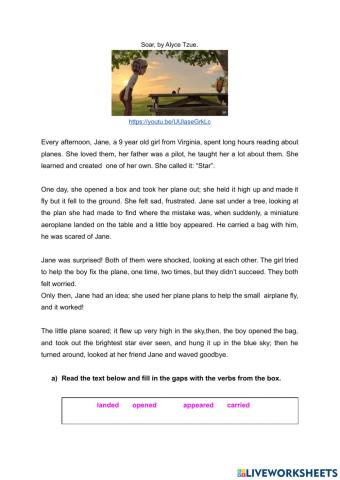 Past Simple, Regular Verbs.