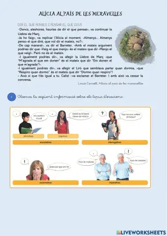 Els tipus d'oracions