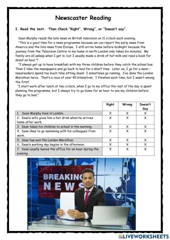 Newscaster KET Reader