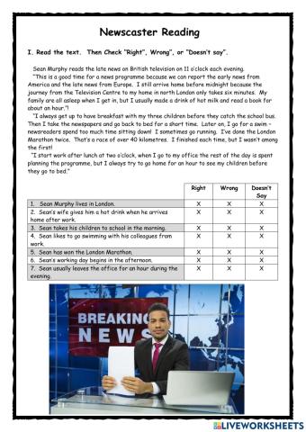 Newscaster KET Reader