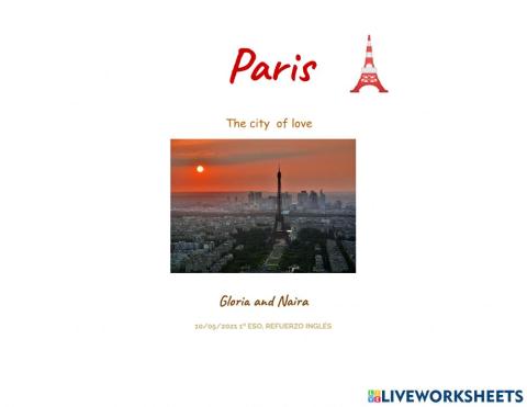 Paris - My Favourite City