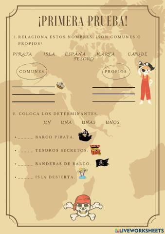 Primera prueba- el tesoro pirata