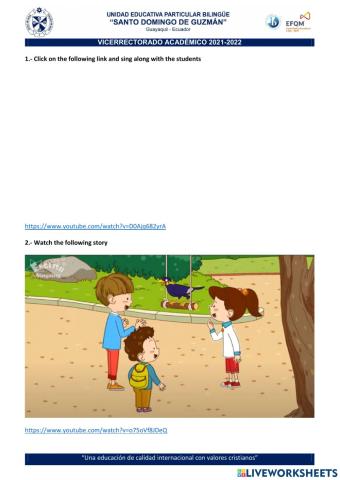 Numbers and Days of the Week