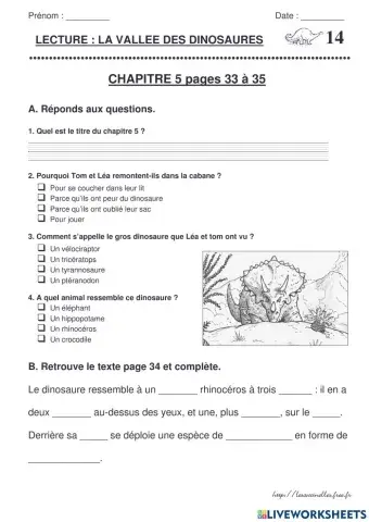 Chapitre 5 - La vallée des dinosaures