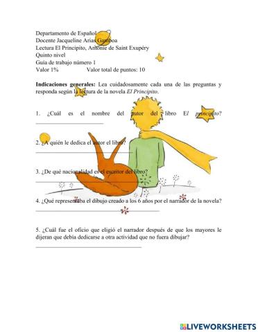 El principito, antonie de saint exupéry