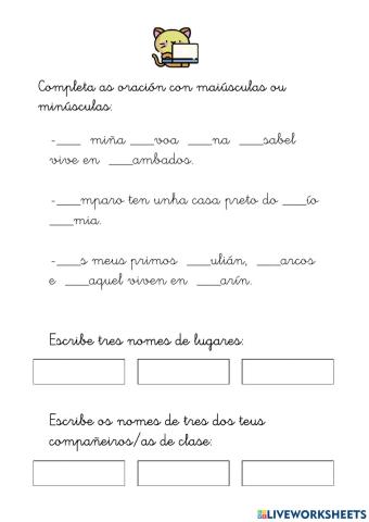 Maiúsculas e minúsculas