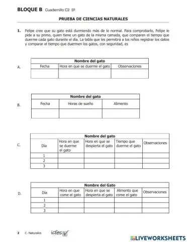 Prueba saber Ciencias 200951p