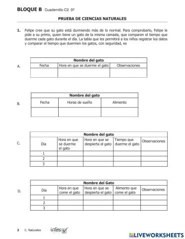 Prueba saber Ciencias 200951p