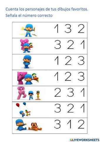 Asociar numero y cantidad