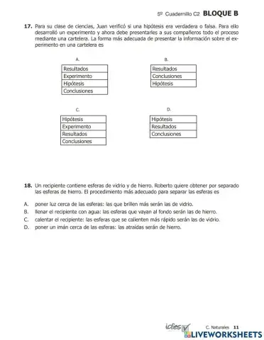 Prueba saber Ciencias 200952p