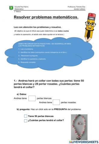 Resolver problemas matematicos