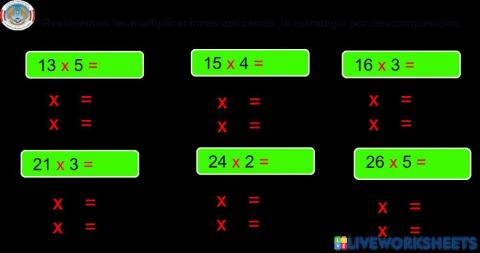 Multiplicación por descomposición