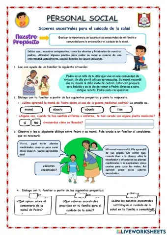 Saberes ancestrales para el cuidado de la salud