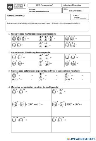Propiedades potencias base racional 1