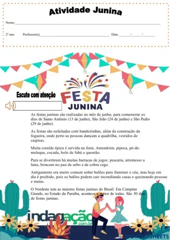 Atividade Junina