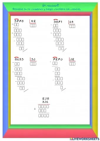 Divisiones por dos cifras