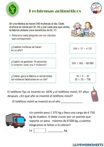 Problemas aritméticos