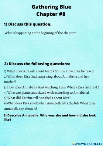 Gathering Blue - Chapter -8