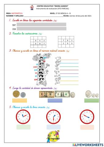 Evaluación IV parcial