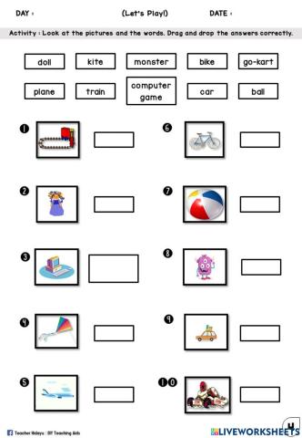 Let's Play Year 1 (Drag and Drop)