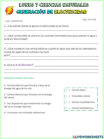 Generacion de electricidad