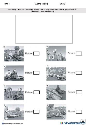 Let's Play Year 1 (Watch video, number)