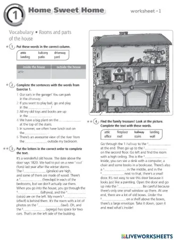 Home Sweet Home : Worksheet 1