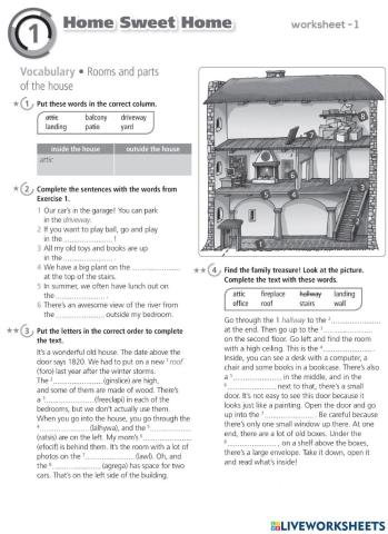 Home Sweet Home : Worksheet 1