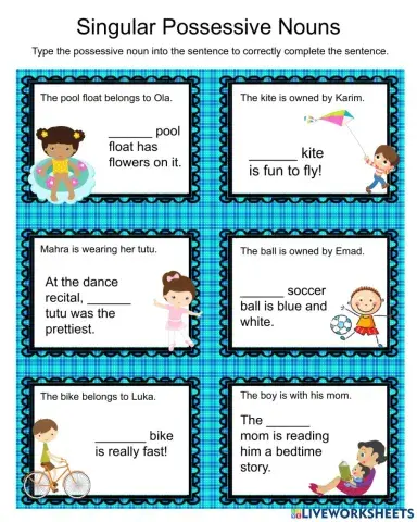 Singular Possessive Nouns