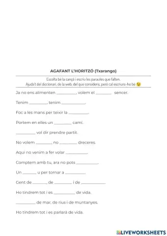 CO-Agafant l'horitzó - Txarango